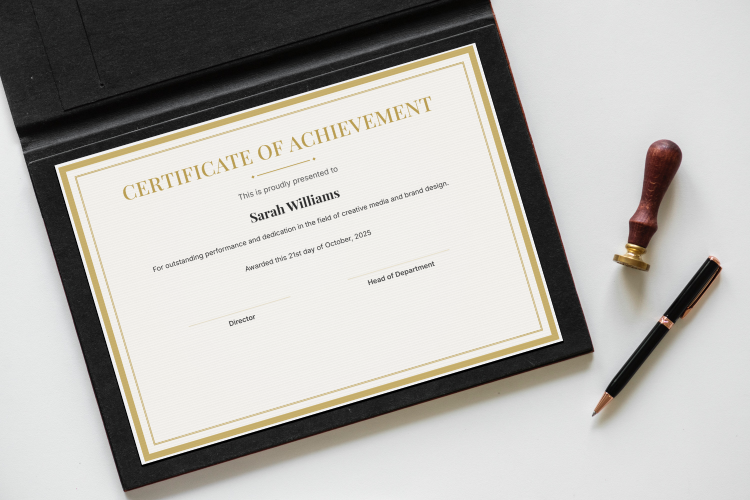 Certificate of Achievement